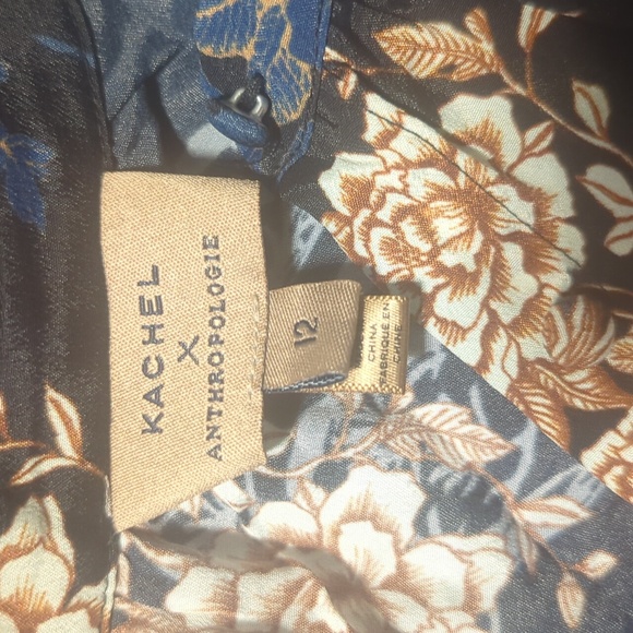 Anthropologie x Kachel floral satin jumpsuit - Picture 9 of 13